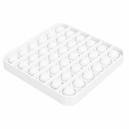 FunBlast Round & Square Shaped Pop Bubble Stress Relieving Silicone Pop It Fidget Toy Pack Of 2 - Multicolour image 2