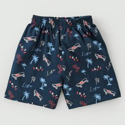 CUCUMBER  Sinker Knit Shorts with Surf Board & Skateboard Print Pack of 3 - Multicolour image 2
