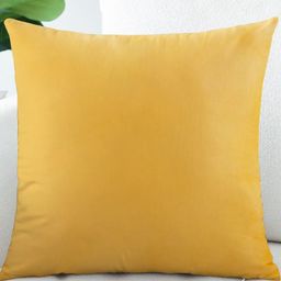 IVAZA Yellow Velvet Square Cushion Covers-image-94