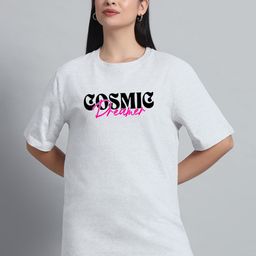 N1F FASHION Women Typography Printed Round Neck Cotton Oversized T-shirt-picture-38