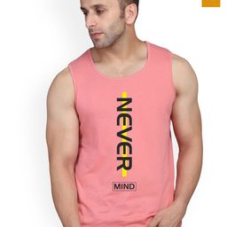 SLOWLORIS Pack Of 2 Printed Round Neck Bio-Wash Cotton Gym Vests-picture-8