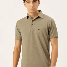 FIFTY TWO Self Design Polo Collar Dri-Fit T-shirt-image-78