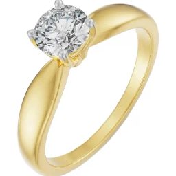 Emori 18k Yellow Gold & Diamond Diana Solitaire Ring-image-64
