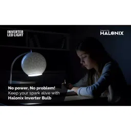 Halonix Prime Inverter Rechargebale LED Bulb ‎Polycarbonate 15 W 2000 lm, White image 3
