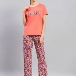 Monte Carlo Coral Graphic Print T-Shirt With Pyjamas-picture-9