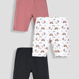 Tresnova Girls Multicolor Regular Fit Printed Cycling Shorts -Pack of 3-image-18