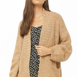 Forever 21 Beige Full Sleeves Cardigan-image-65