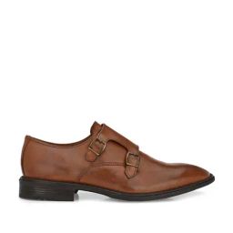 Carlo Romano Men's Tan Monk Shoes-image-19