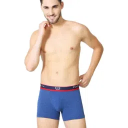 Van Heusen Sport Regular Fit Jaspe Textured Double Layer Gusset Solid Trunks - Dk Navy Jaspe-picture-39