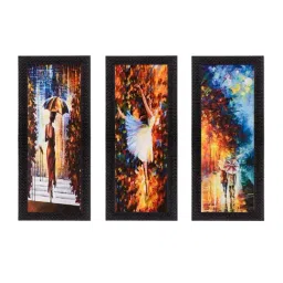eCraftIndia Set Of 3 Couple Love Moments Satin Matt Texture UV Art Painting-image-85