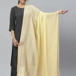Aurelia Yellow Cotton Dupatta-picture-13
