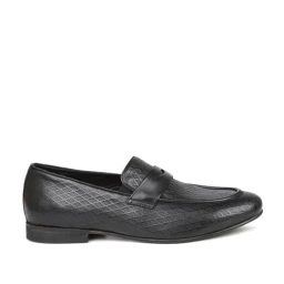 Atesber by Inc.5 Men's Black Casual Loafers-image-91