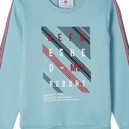 Monte Carlo Kids Sky Blue Printed Full Sleeves Sweatshirt-image-40