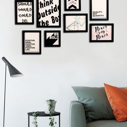 Art Street Black Set of 8 Wall Photo Frames-26