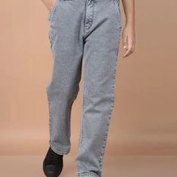 Crimsoune Club Girls Grey Solid Jeans-image-88