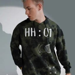 Hubberholme Multicolored Cotton Regular Fit Printed Hooded Sweatshirt-picture-38