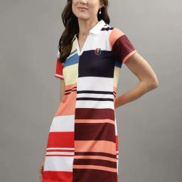Iconic Multicolored Color-Block A-Line Dress-image-9