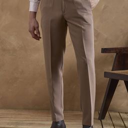 DENNISON Men Relaxed Easy Wash Pleated Formal Trousers-image-37