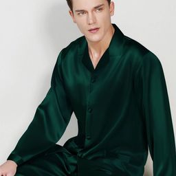 Bella Babe by SK Men Shirt & Pyjamas Satin Night suit-image-75