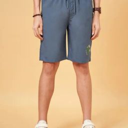 Urban Ranger by Pantaloons Blue Heaven Cotton Regular Fit Shorts-picture-36
