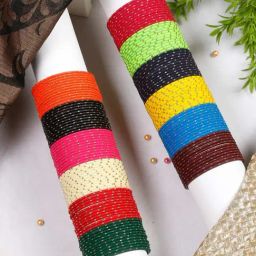 YouBella Multi Colour Bangles Set Pack of 144-24