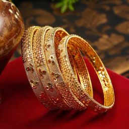 YouBella Gold Plated Stylish Bangles-image-80