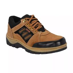 JK Steel Safety Shoes Steel Toe Air Mix Sole Mid Ankle Tan Suede Size UK 10, JKPSF151TAN10 image 1