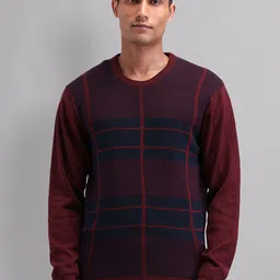 AD By Arvind Men Checked Pullover-image-38