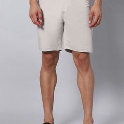 Hence Men Solid Chino Relaxed Fit stretchable Shorts-image-69