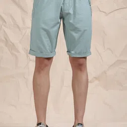 beevee Men Solid Mid-Rise Cotton Regular Shorts-picture-42