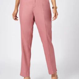 Annabelle By Pantaloons Red Polyester Slim Fit Casual Trousers-image-41
