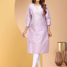 COTTON CULTURE Women Floral Embroidered Kurta-picture-17
