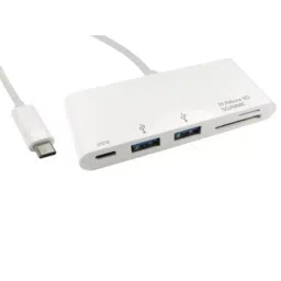 RS PRO 2 Port USB 3.0 USB C Hub USB Powered, 1924704-13