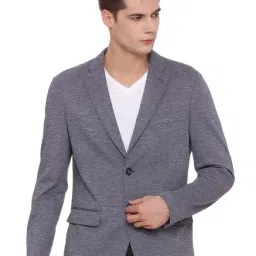 Basics Navy Comfort Fit Blazer-image-36