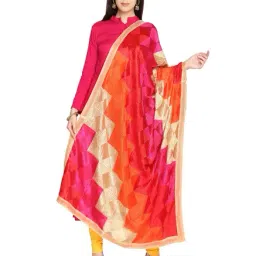 Dupatta Bazaar Pink & Orange Dupatta-31