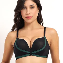 PARKHA Women Colourblocked Medium Coverage Heavily Padded Regular Non-Wired Bra-15