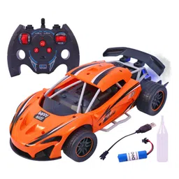 Toyshine Rechageable Hero Smoke Mist Spray Racing Runner Car Toys - Orange-picture-42