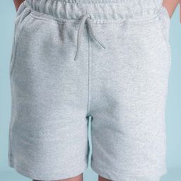NUSYL  Solid Elasticated Shorts - Grey-image-23