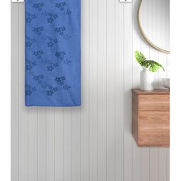 FABINALIV Blue Floral 420 GSM Cotton Bath Towel-picture-7