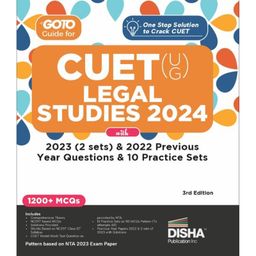 Go To Guide for CUET (UG) Legal Studies 2024 with 2023 (2 sets) & 2022 Previous Year Questions & 10 Practice Sets 3rd Edition | NCERT Coverage 2024 with PYQs & Practice Question Bank | MCQs, AR, MSQs Disha Experts-2