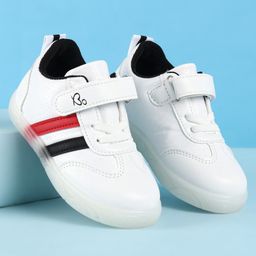 Babyoye Casual Shoes with Velcro Closure - Black & White-image-1