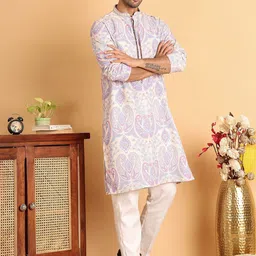Anouk Men Paisley Printed Regular Kurta with Pyjamas-picture-27