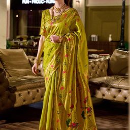 KALINI Ethnic Motifs Woven Design Paithani Saree-image-82