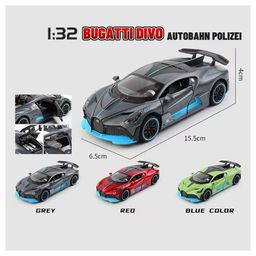 ADKD 1:32 Scale Die Cast Bugatti DIVO Racing Car Model Metal Car with Openable Doors & Pull Back with Sound and Light - (Colour May Vary/ Random Color) image 3