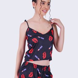 SSoShHub Printed Satin Night Suits-image-29