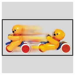 SVE Push N Go Bear with Tricycle Press and Go Colorful Press and Go Teddy Bear On A Scooter image 5