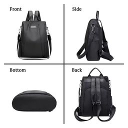 SYGA Backpacks Simple And Versatile- Black image 5