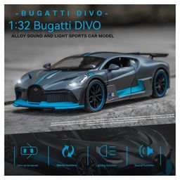 ADKD 1:32 Scale Die Cast Bugatti DIVO Racing Car Model Metal Car with Openable Doors & Pull Back with Sound and Light - (Colour May Vary/ Random Color) image 5