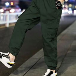 BAESD Boys Relaxed Cargos Trousers-image-6