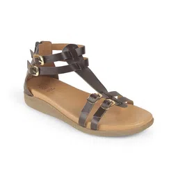 Tresmode Women Open Toe Flats with Buckle-image-35